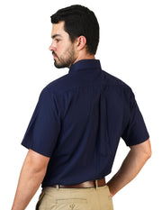 CAMISA MANGA CORTA POPELINA ELITE MARINO