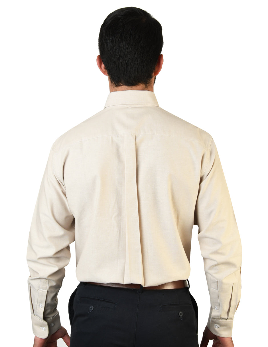 Camisa Oxford Beige