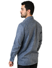 Camisa Lino Cozumel Marino