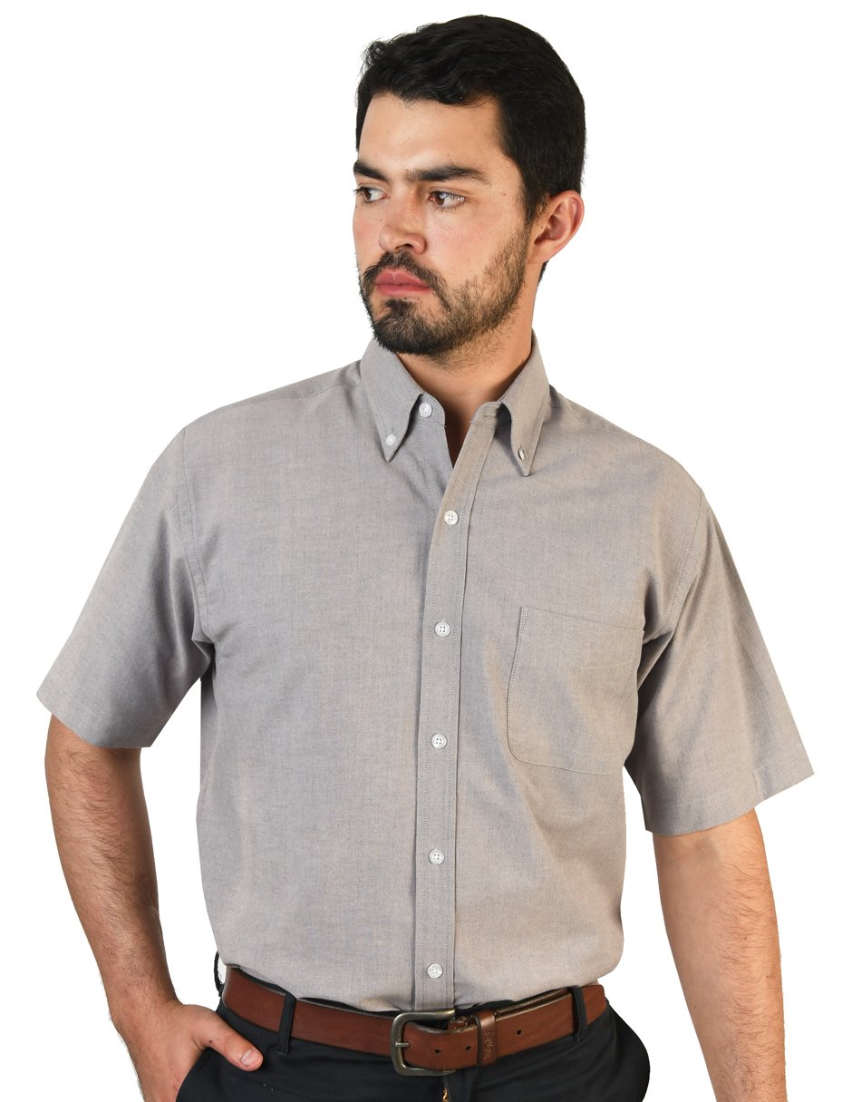 Camisa Oxford Ingles Negro A0200