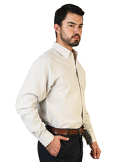 Camisa Oxford Ingles Beige