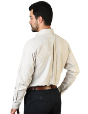 Camisa Oxford Ingles Beige