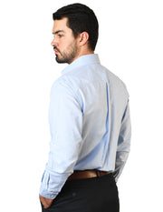 Camisa Oxford Ingles Cielo
