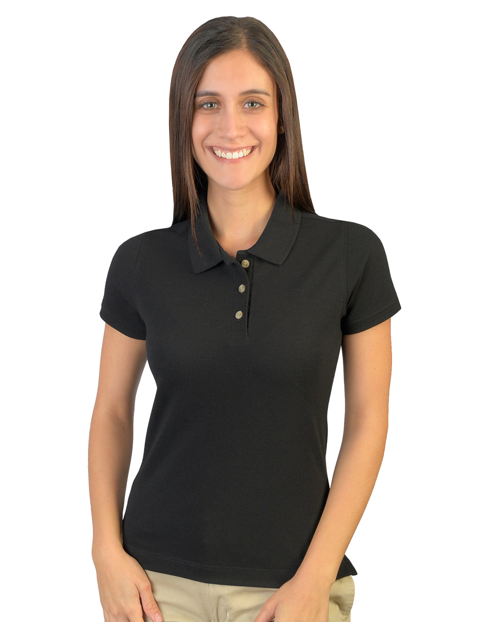 Playera Polo Negra Playera Negra Para Dama Playeras Polo Playeras
