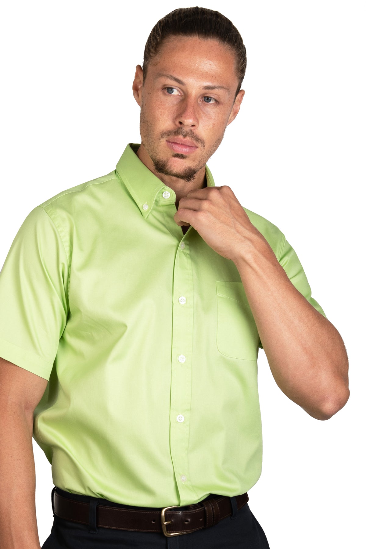 Camisa New York Verde Manzana A0010 - Main Image
