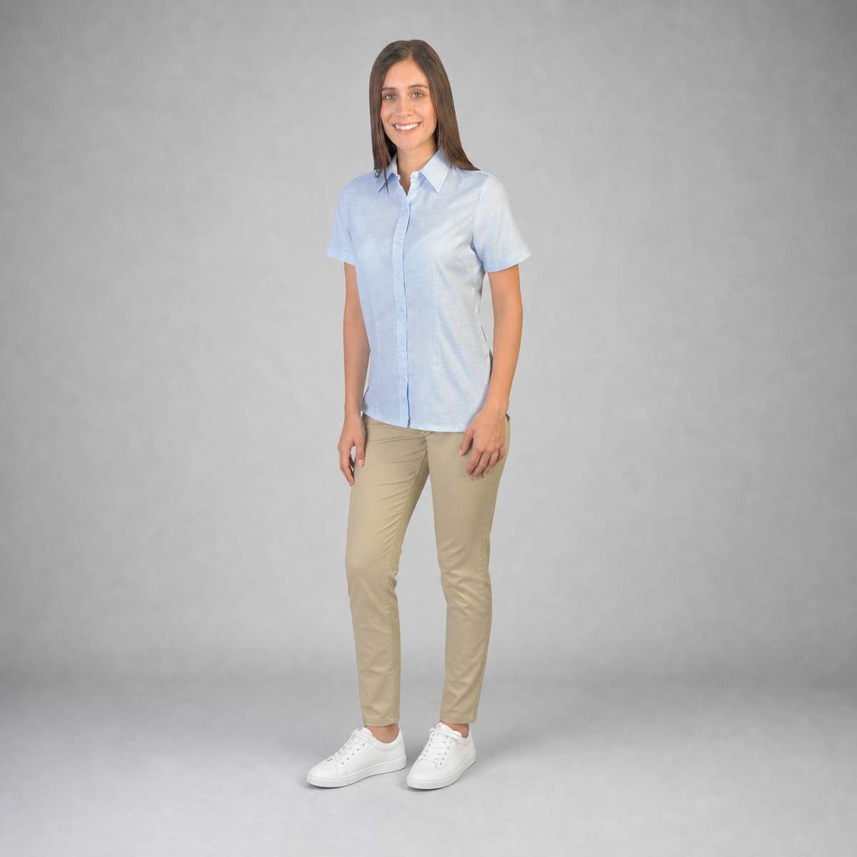 Blusa Lino Cancun Cielo B0160