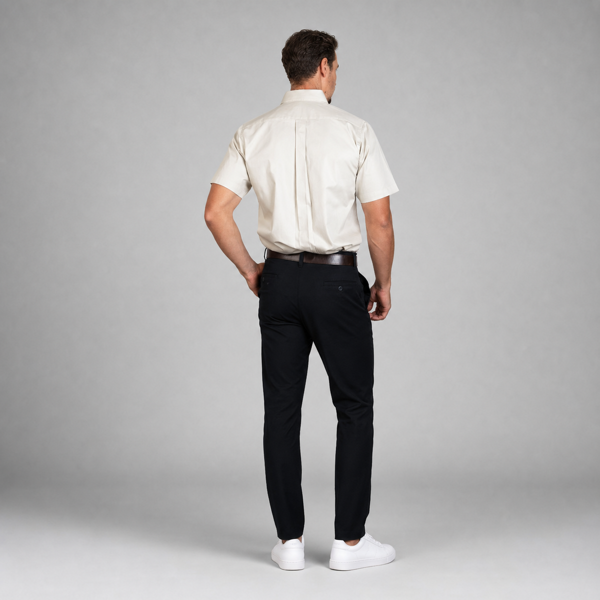Camisa New York Hueso A0010