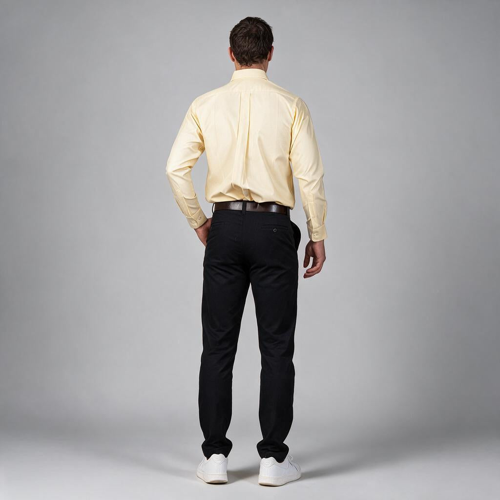 Camisa Oxford Italiano Amarillo A0075