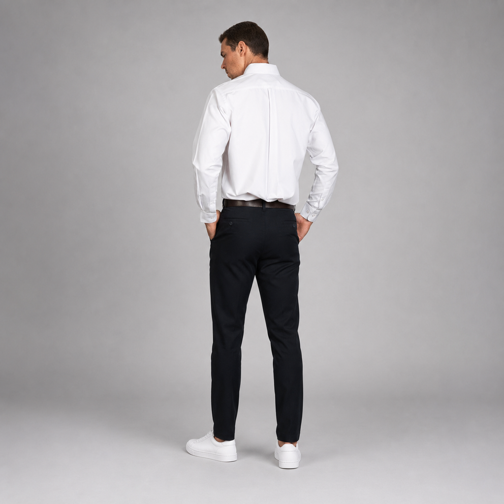 Camisa Oxford Italiano Blanco A0075