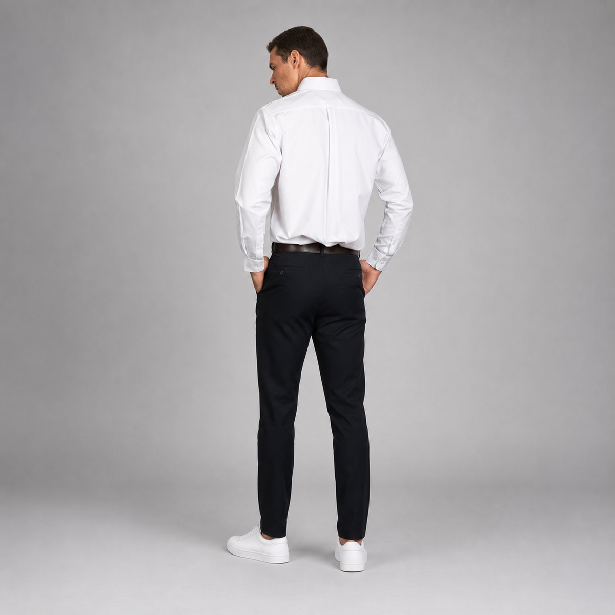 Camisa Oxford Italiano Blanco A0075