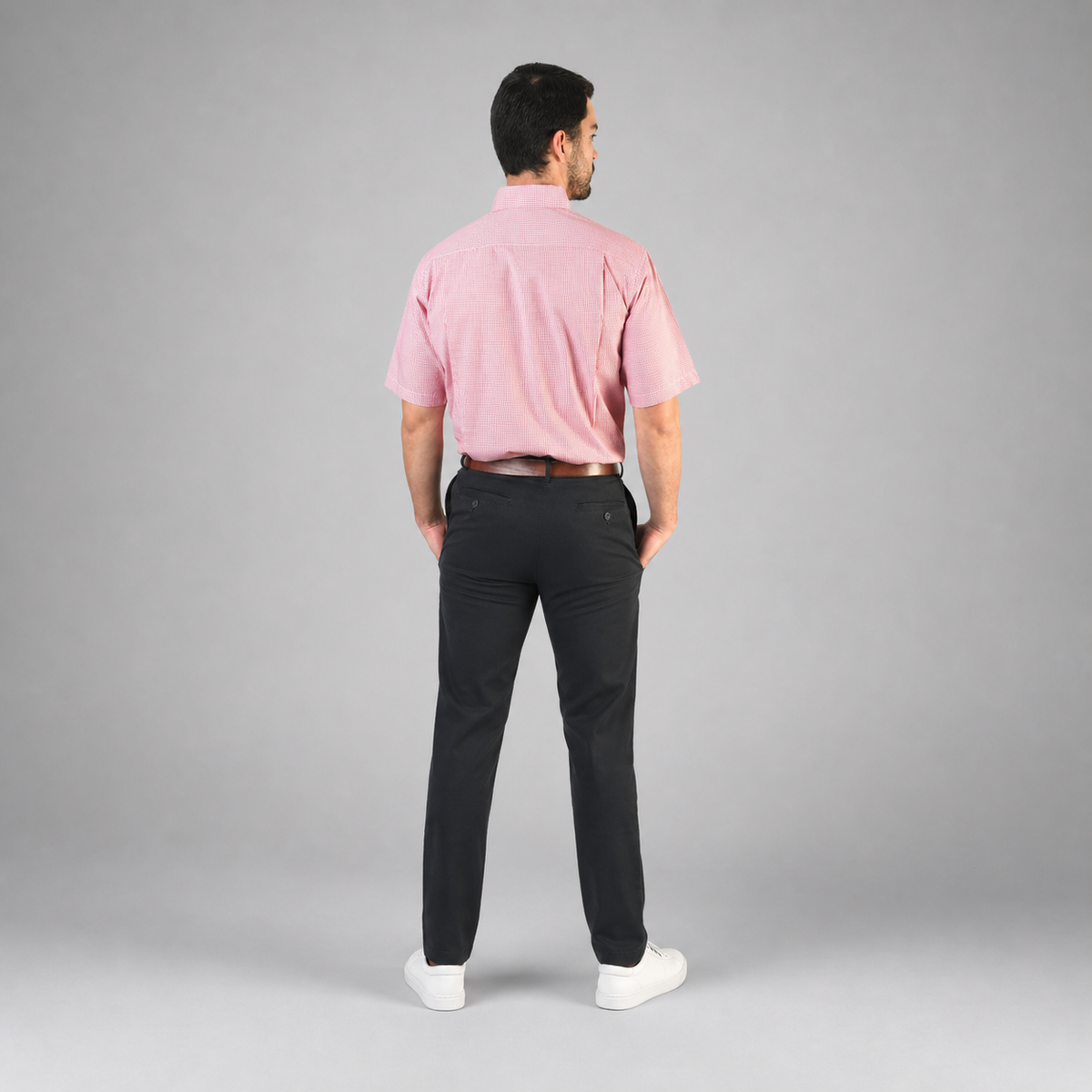 Camisa Oxford Ingles Ladrillo A0200