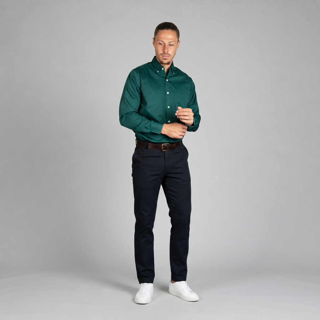 Camisa Florencia Verde A0115