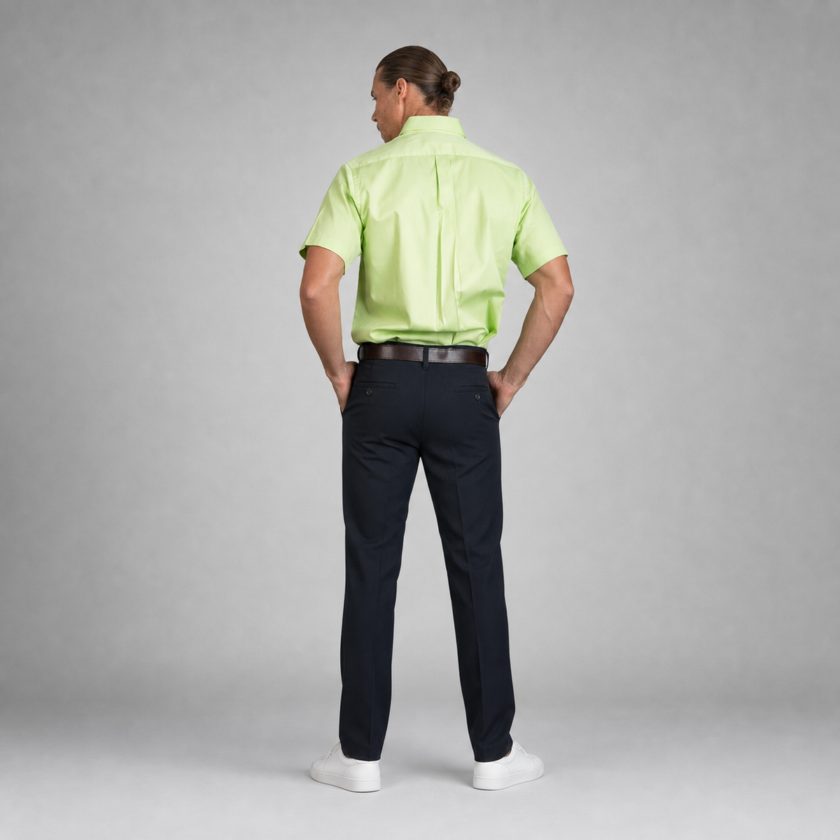 Camisa New York Verde Manzana A0010