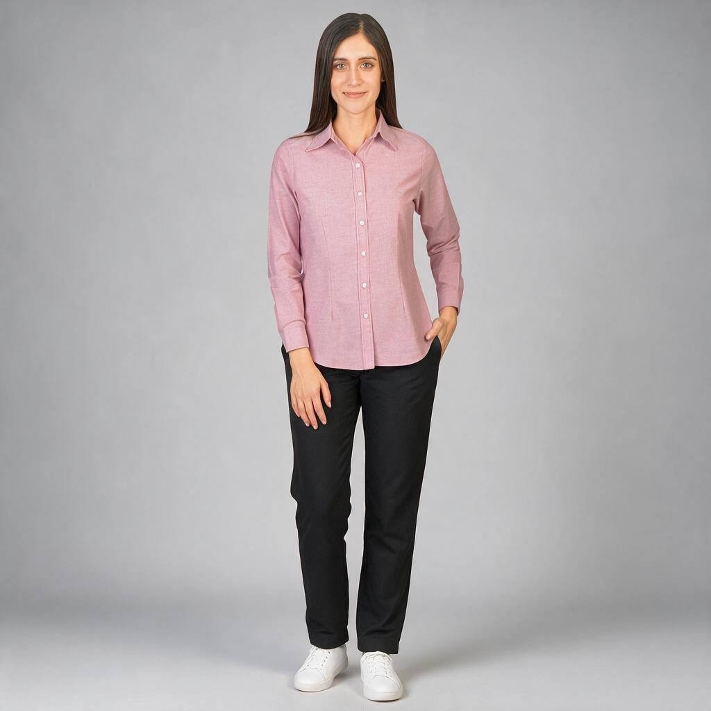 Blusa Oxford Ingles Ladrillo B0205