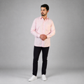 Camisa Lino Cancun Coral A0165