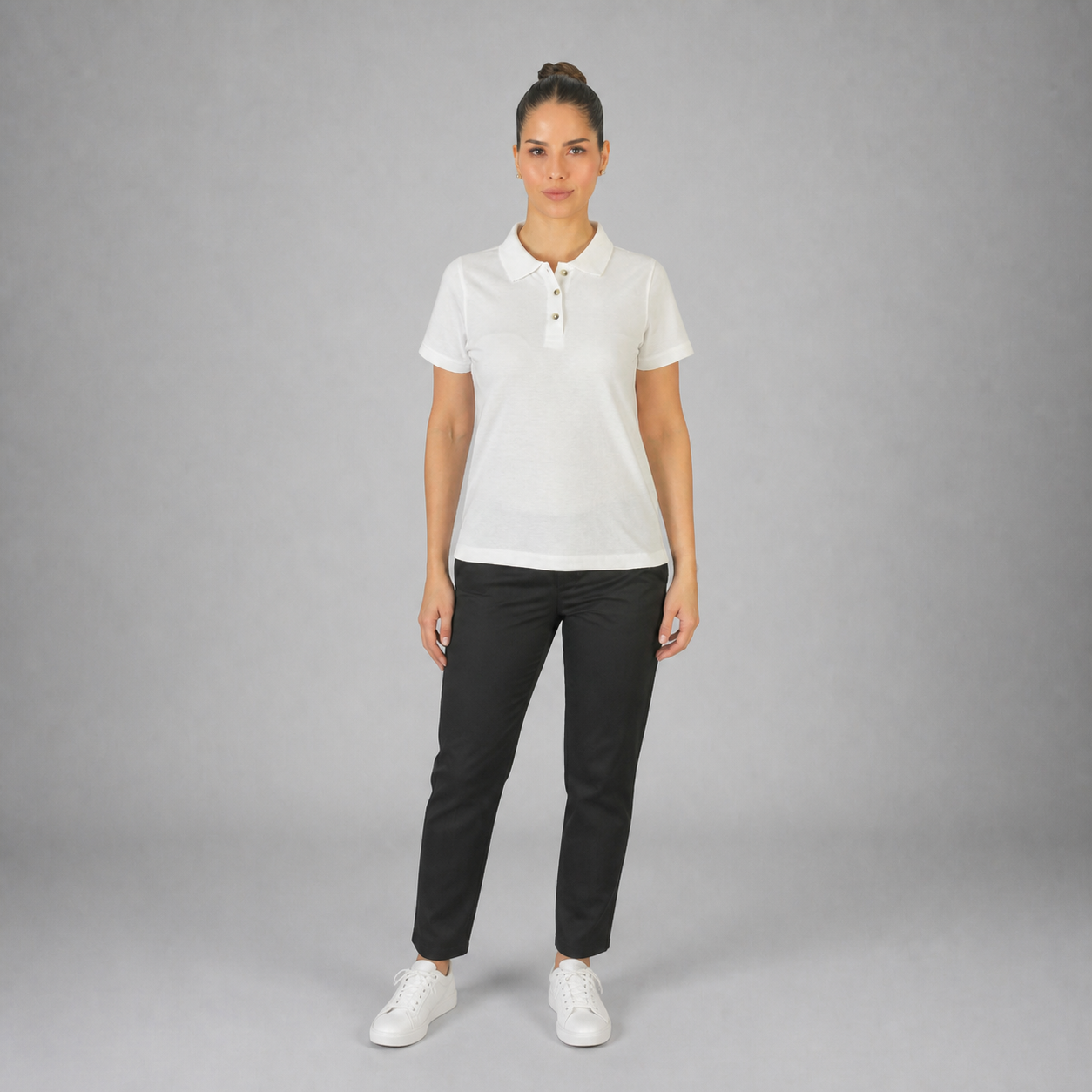 Polo Basic Blanco B1660