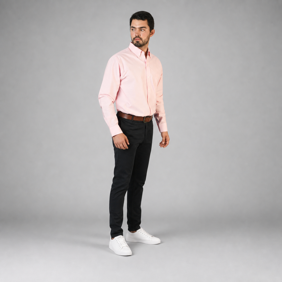 Camisa Oxford Rosa A0055