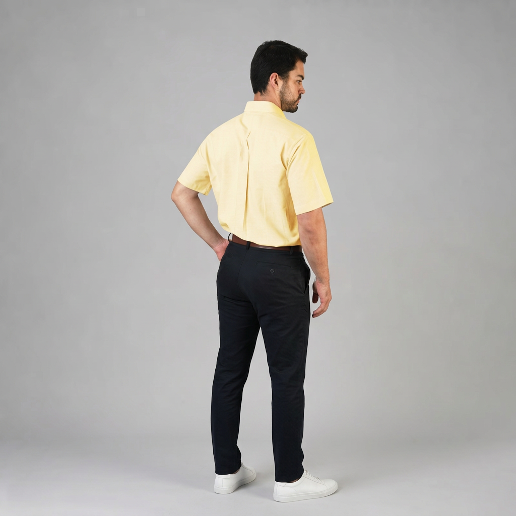 Camisa Oxford Ingles Amarillo A0200