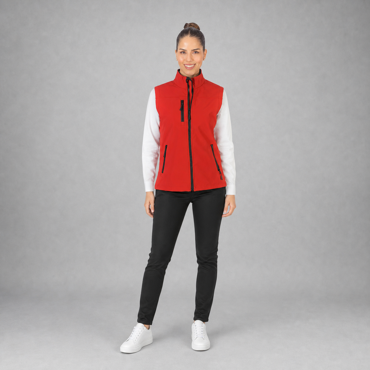 Chaleco Shell Rib Dama Rojo B1760
