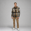 Sobrecamisa Cuadros Cafe K0005