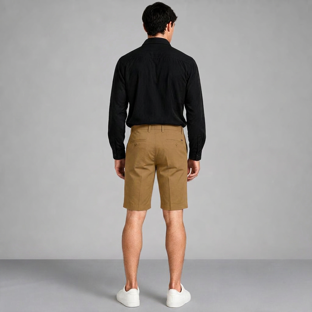 Bermuda Gabardina Ocre A0650