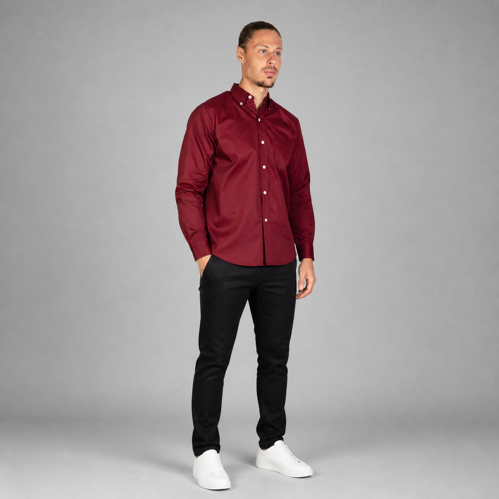 Camisa Florencia Tinto A0115