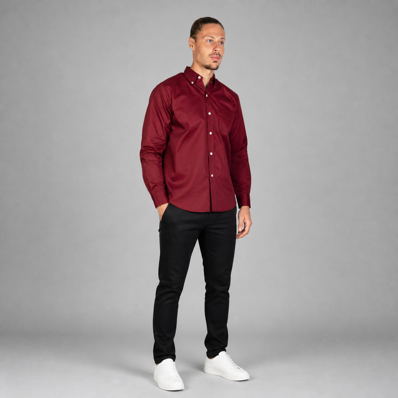 Camisa Florencia Tinto A0115