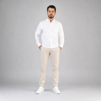 Camisa Oxford Blanco A0055