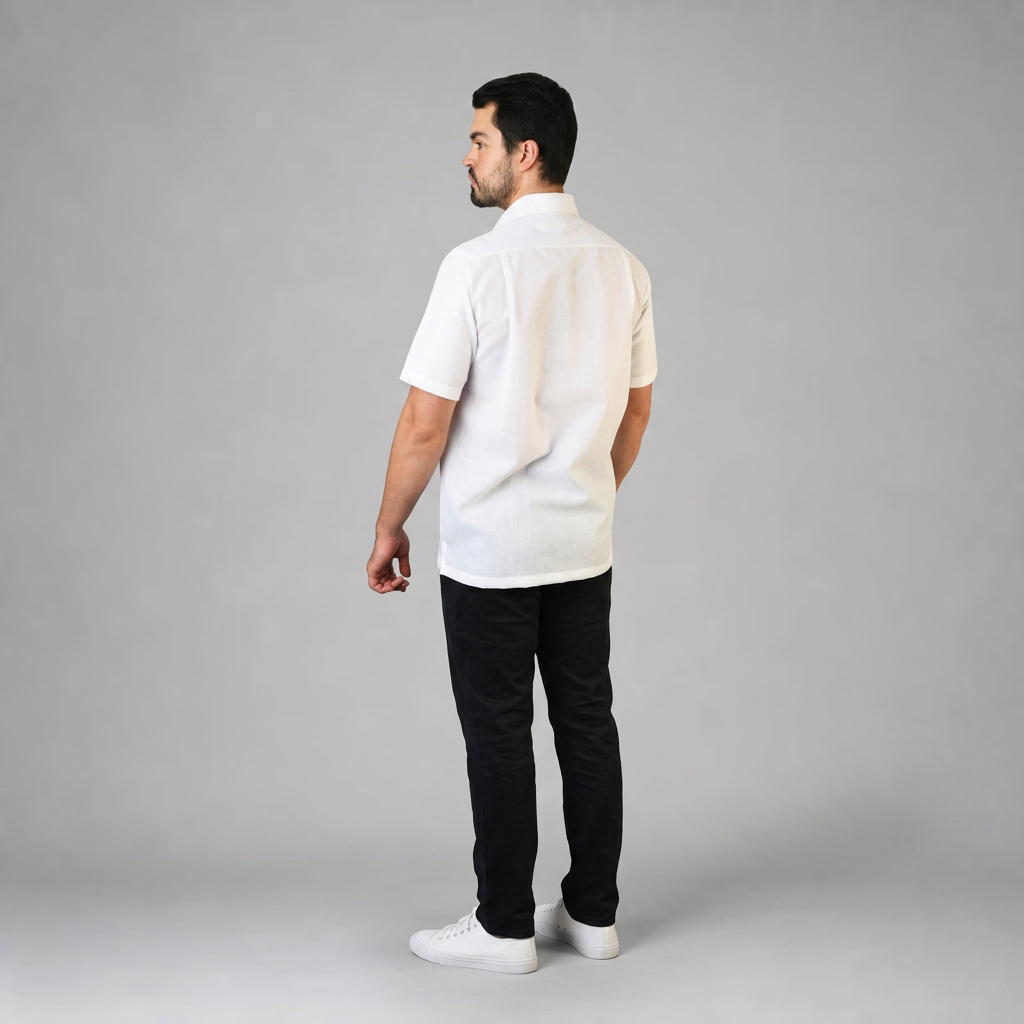 Camisa Lino Cancun Blanco A0160