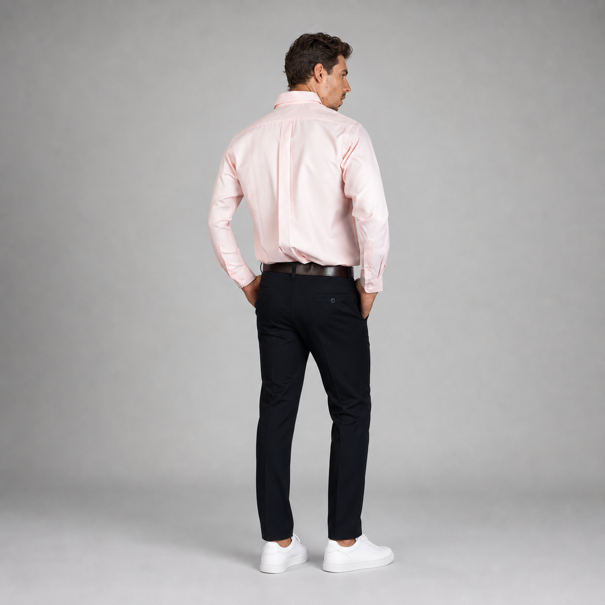 Camisa Oxford Italiano Rosa A0075