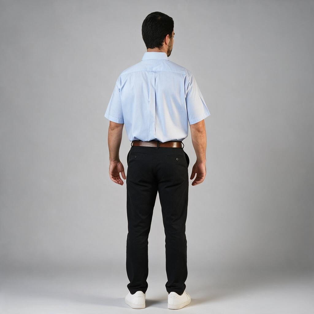 Camisa Oxford Pinpoint Cielo A0060