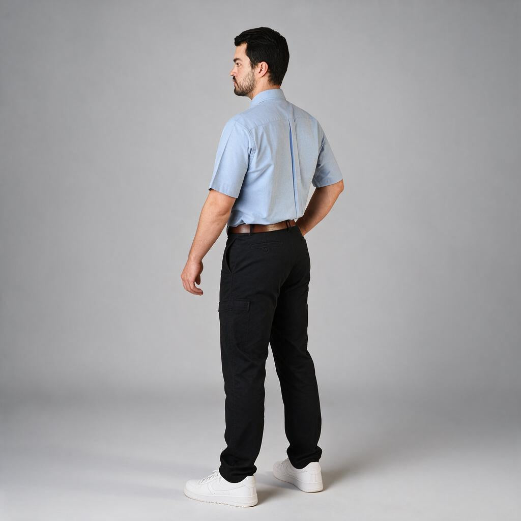 Camisa Oxford Ingles Marino A0200