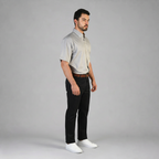 Camisa Oxford Pinpoint Negro A0060