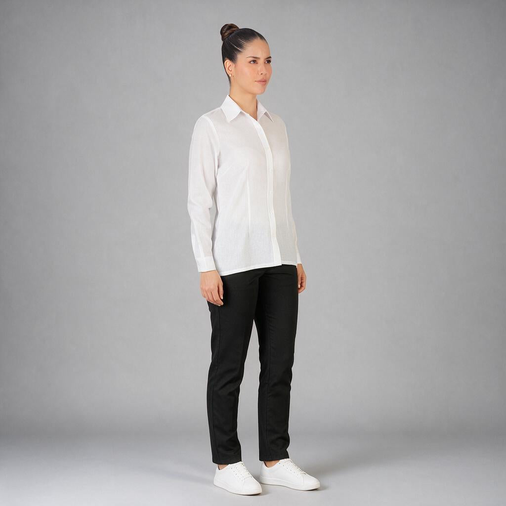 Blusa Lino Uniforme Blanco B0175