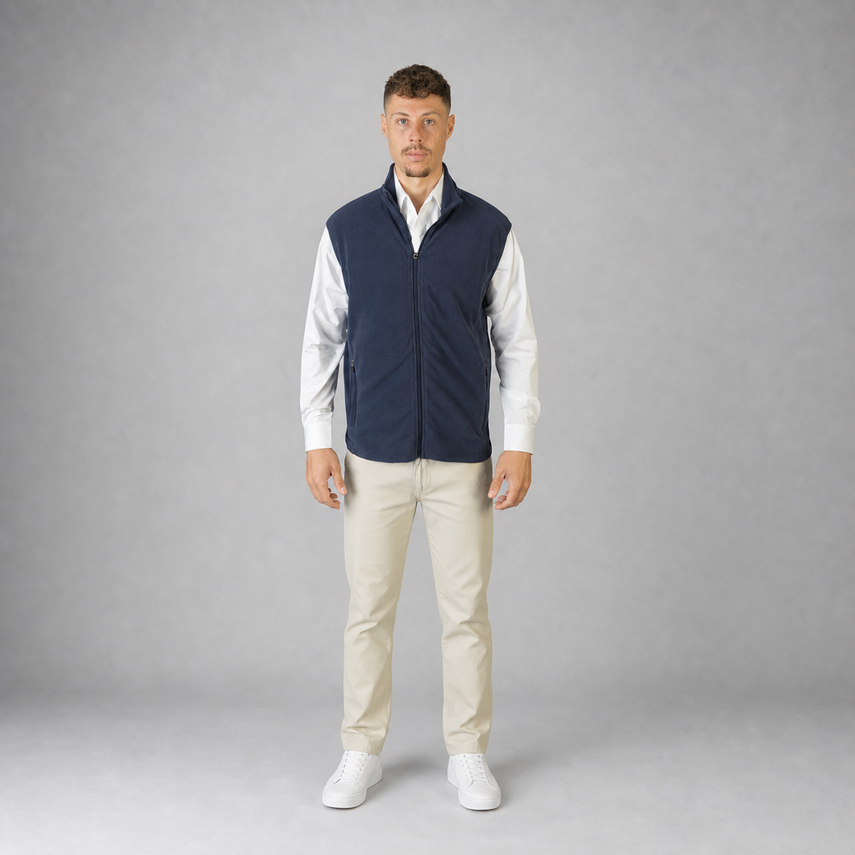 Chaleco Polar Fleece Marino A2070