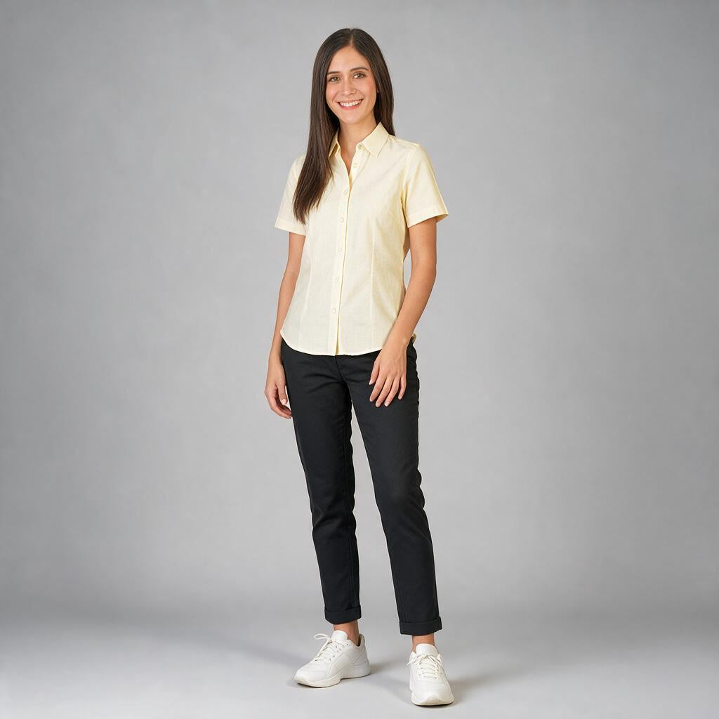 Blusa Oxford Ingles Amarillo B0200
