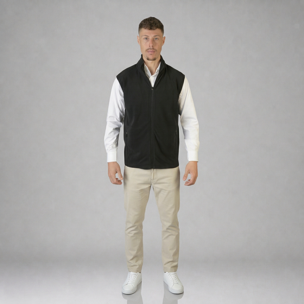 Chaleco Polar Fleece Negro A2070