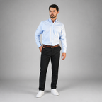 Camisa Oxford Pin Point Cielo A0065