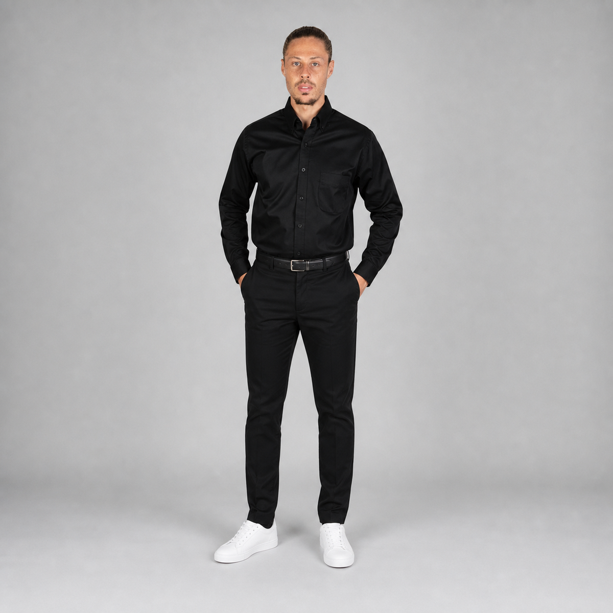 Camisa Florencia Negro A0115