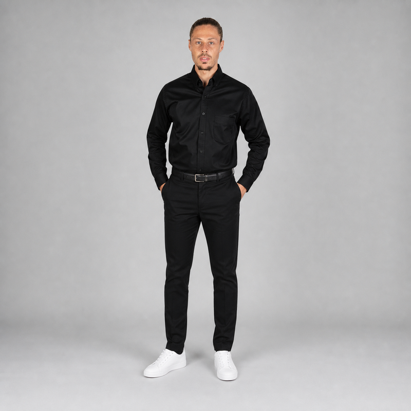 Camisa Florencia Negro A0115
