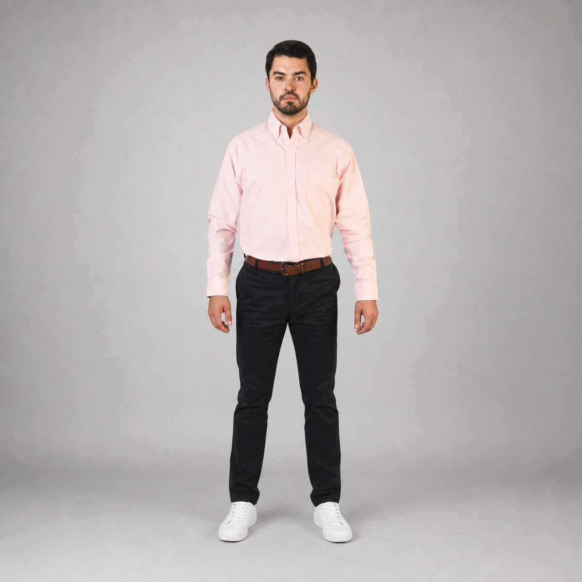 Camisa Oxford Rosa A0055