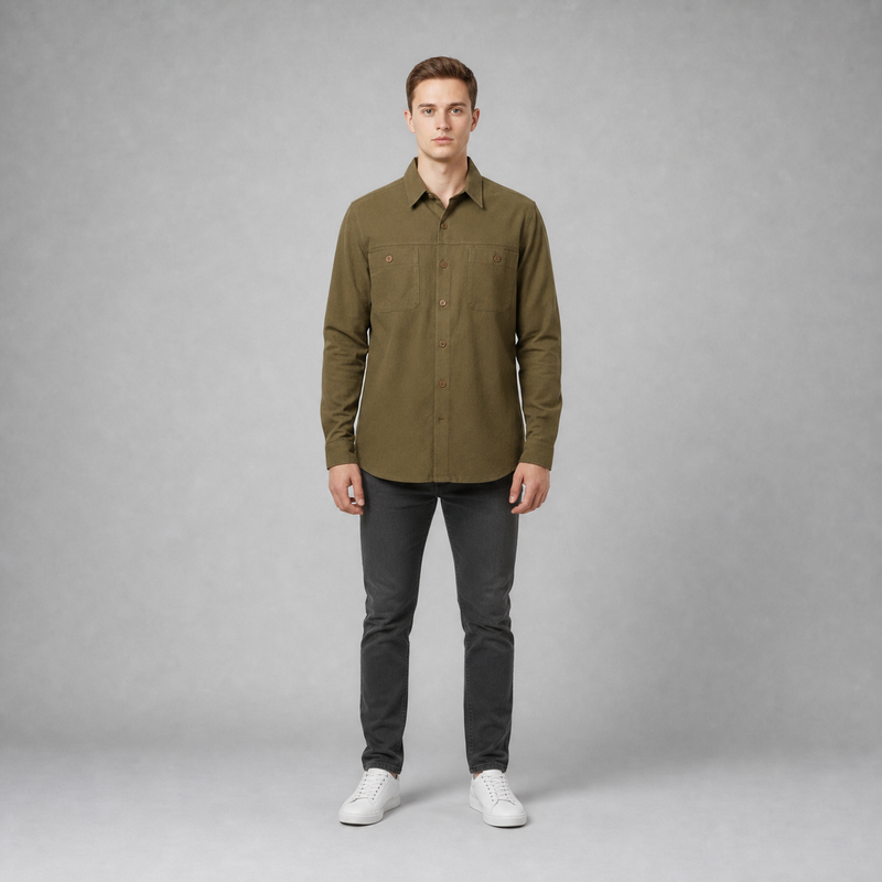 Sobrecamisa Suede Militar K0101