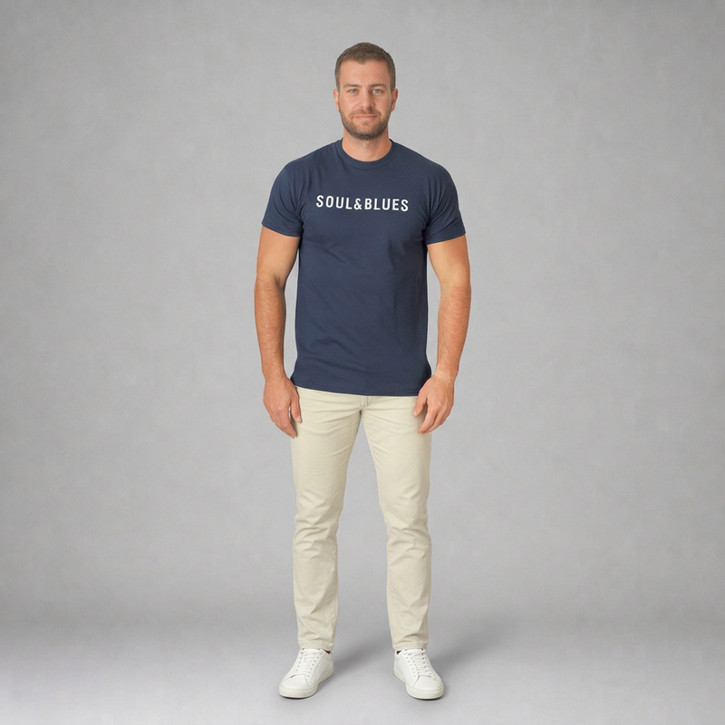 Playera Soulandblues Marino  E0115