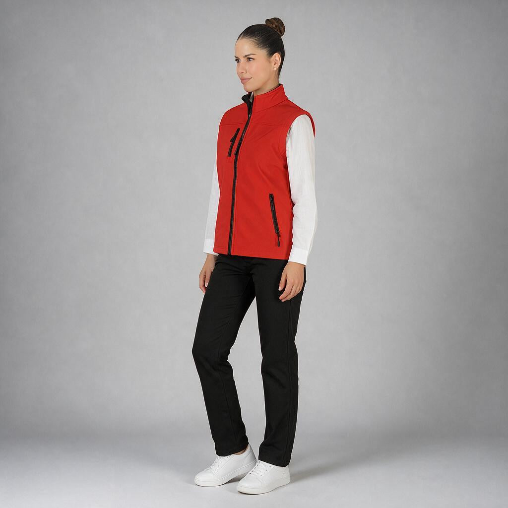 Chaleco Shell Rib Dama Rojo B1760