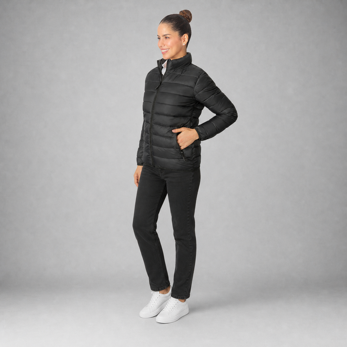 Chamarra Dama Michelin Imp Negro B2175