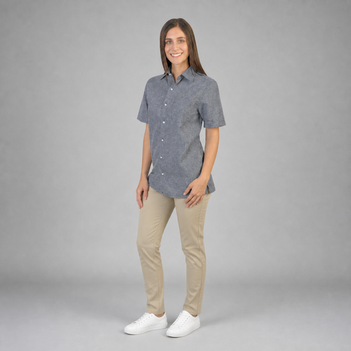 Blusa Lino Cancun Marino B0160