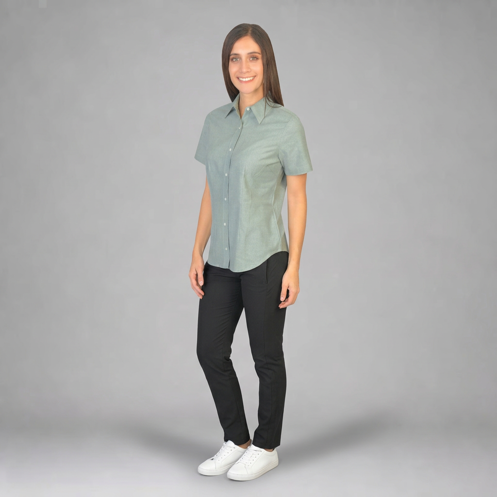 Blusa Oxford Ingles Pasto B0200