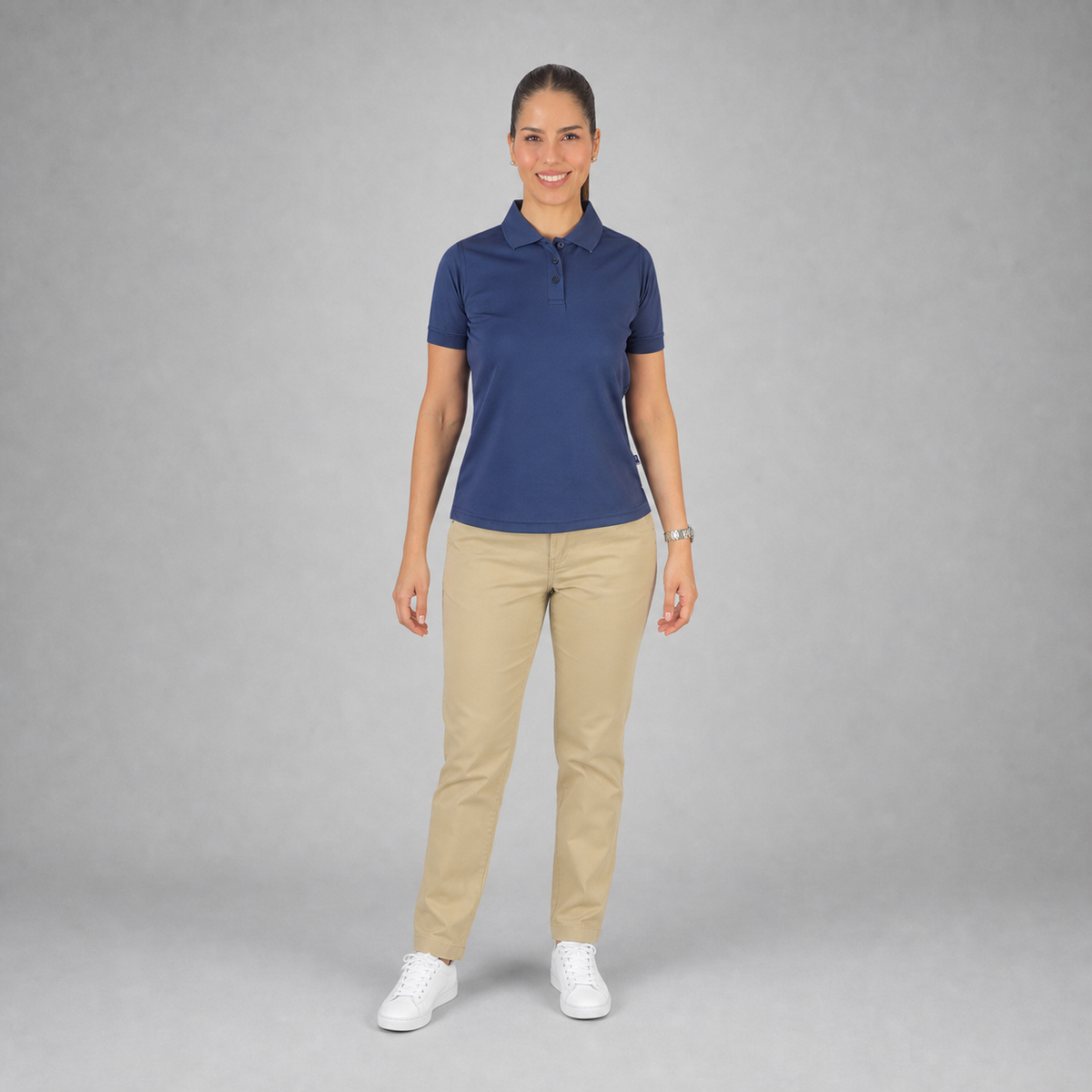 Polo Dry Fit  Navy B1770