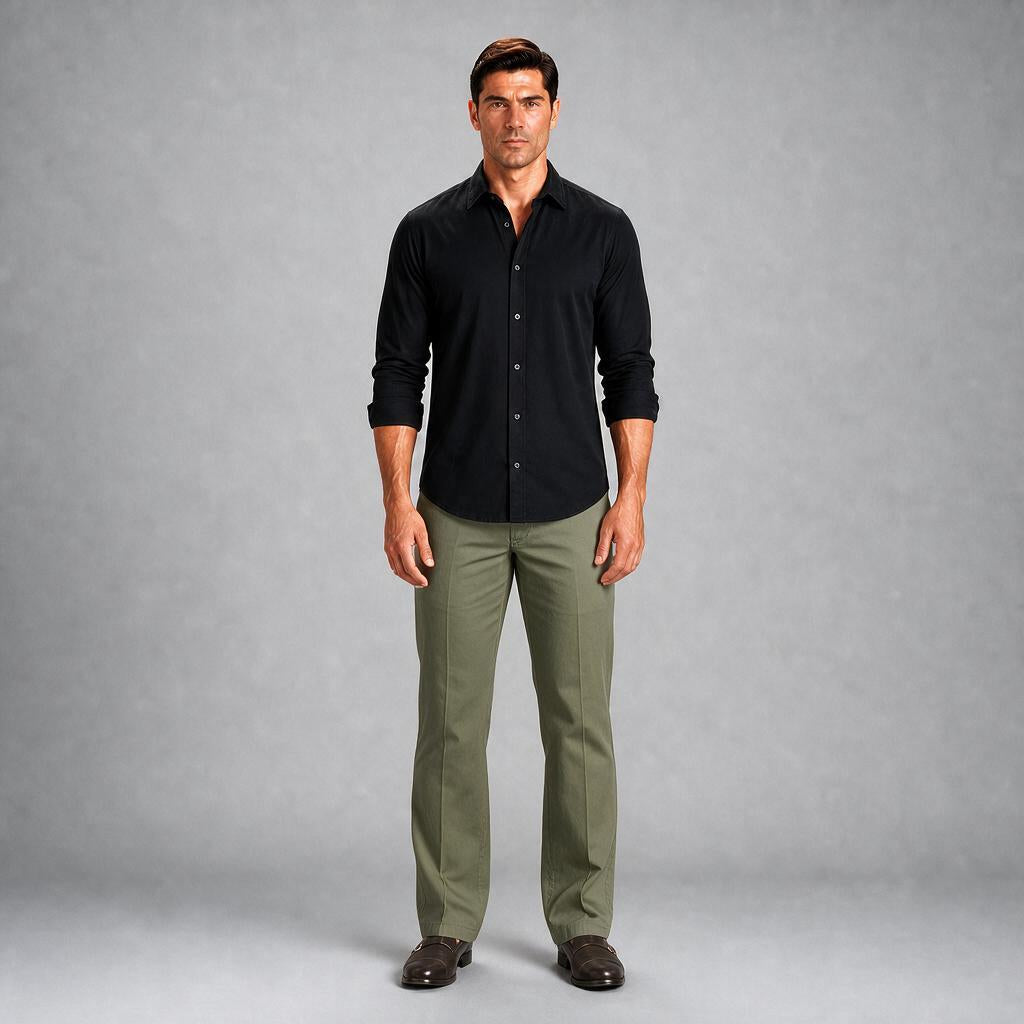 Pantalon  S/p Gab. Especial Olivo A0605
