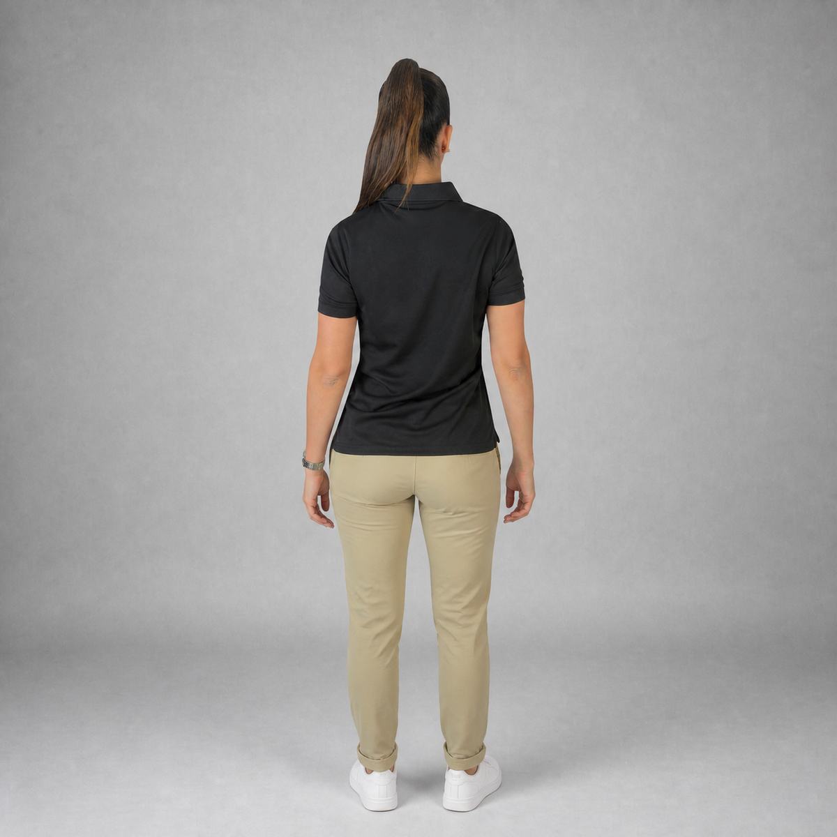 Polo Dry Fit Negro B1770